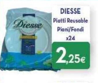 Proshop Diesse Piatti Reusable Piani/Fondi x24 offerta