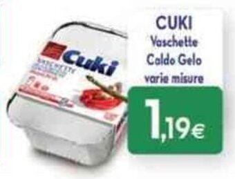 Proshop Cuki Vaschette Caldo Gelo varie misure offerta