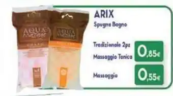 Proshop Arix Spugna Bagno Tradizionale 2 pz/Massaggio Tonica offerta