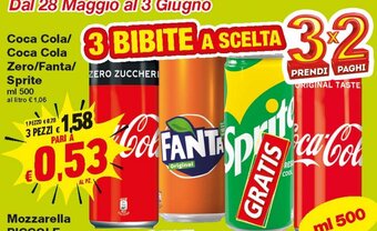 Prix Quality Coca Cola/Coca Cola Zero/Fanta/Sprite 500 ml offerta