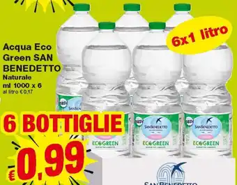 Prix Quality Acqua Eco Green San Benedetto 1000 ml offerta