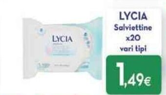 Proshop Lycia Salviettine x20 vari tipi offerta