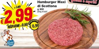 Prix Quality Hamburger Maxi Di Scottona 300 g offerta