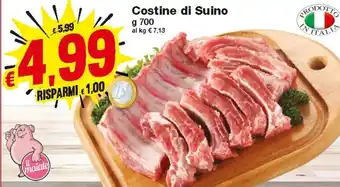 Prix Quality Costine Di Suino 700 g offerta