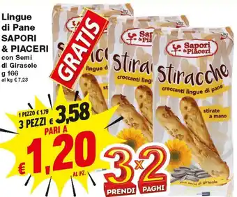Lingue Di Pane Sapori & Piaceri 166 g