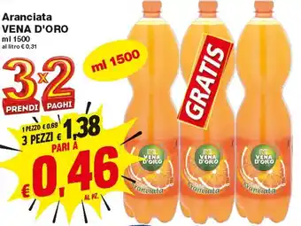 Prix Quality Aranciata Vena D'Oro 1500 ml offerta
