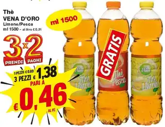 Prix Quality Thè Vena D'Oro 1500 ml offerta
