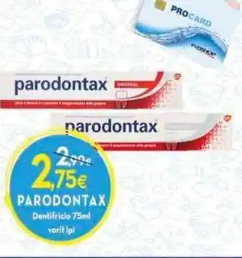 Proshop Parodontax Dentifricio vari tipi 75 ml offerta