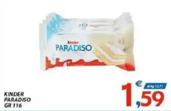 Vivo Supermercati Kinder Paradiso 116 gr offerta