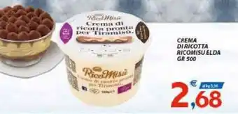Vivo Supermercati Rico Misu Elda Crema di Ricotta 500 gr offerta