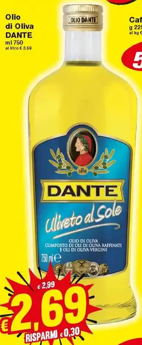 Prix Quality Olio Di oliva Dante 750 ml offerta