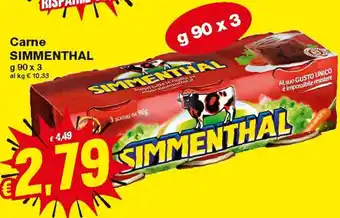 Prix Quality Carne Simmenthal 3x90 g offerta
