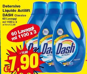 Prix Quality Detersivo Liquido Actilift Dash 3x1100 ml offerta