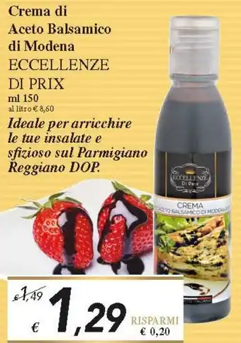 Prix Quality Crema Di Aceto Balsamico Di Modena 150 ml offerta