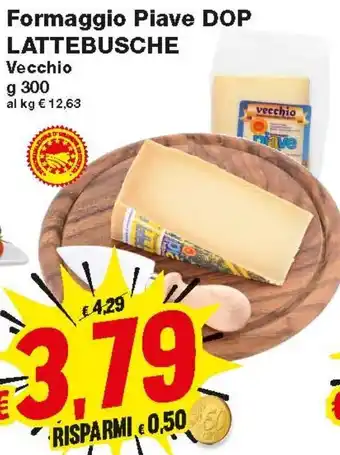 Prix Quality Formaggio Piave DOP Lattebusche 300 g offerta