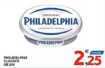 Vivo Supermercati Philadelphia Classico 250 gr offerta