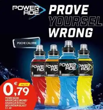 Vivo Supermercati Powerade Arancia Limone/Arancia Rossa/Mountain Blast 50 cl offerta