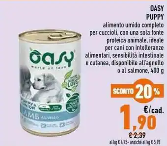 Pet Store Conad Oasy Puppy 400 g offerta