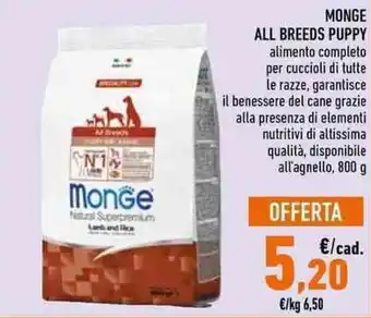 Monge All Breeds Puppy 800 g