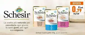 Schesir buste gatto 50g gusti assortiti