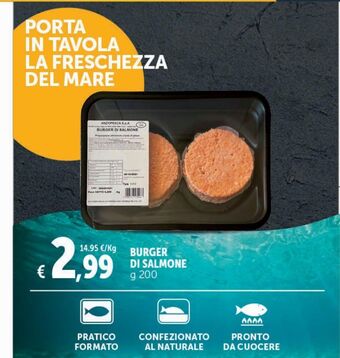Deco Supermercati Burger di salmone g 200 offerta