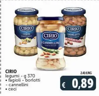 Deco Supermercati Legumi cirio g 370 fagioli borlotti/cannellini, ceci offerta