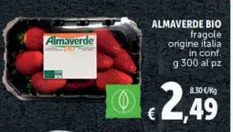 Deco Supermercati Almaverde bio fragole origine italia g 300 offerta
