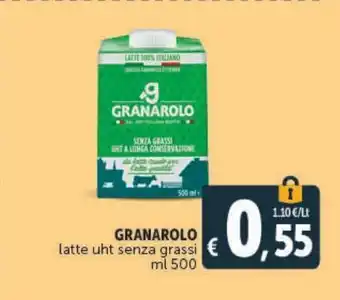 Deco Supermercati Latte granarolo uht senza grassi ml 500 offerta
