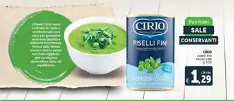 Deco Supermercati Piselli fini senza sale g 500 cirio offerta