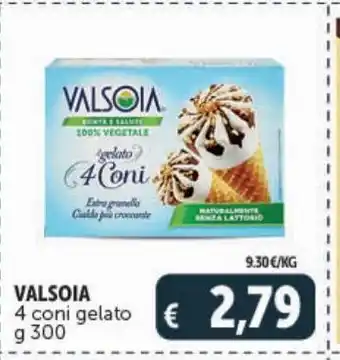 Deco Supermercati 4 coni gelati valsoia g 300 offerta