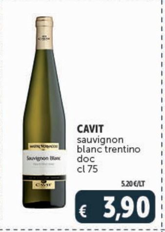 Deco Supermercati Cavit sauvignon blanc trentino doc cl 75 offerta