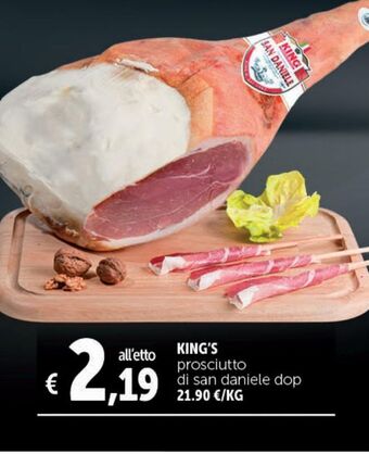 King's prosciutto di san daniele dop