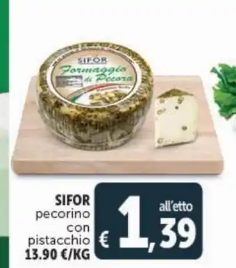 Sifor pecorino con pistacchio
