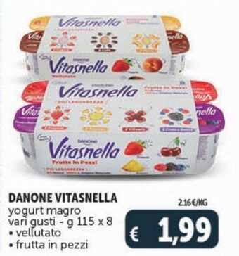 Danone vitasnella yogurt magro