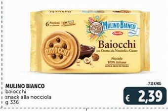 Deco Maxistore Mulino bianco baiocchi snack alla nocciola offerta
