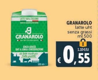 Deco Maxistore Granarolo latte uht senza grassi offerta