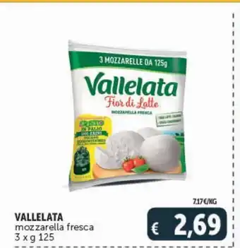 Deco Market Mozzarella fresca vallelata 3x125 g offerta