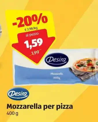 ALDI Mozzarella per pizza offerta