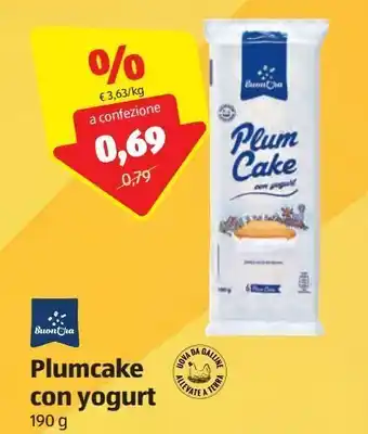 ALDI Plum cake con yogurt offerta