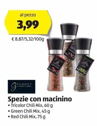ALDI Spezie con macinino offerta