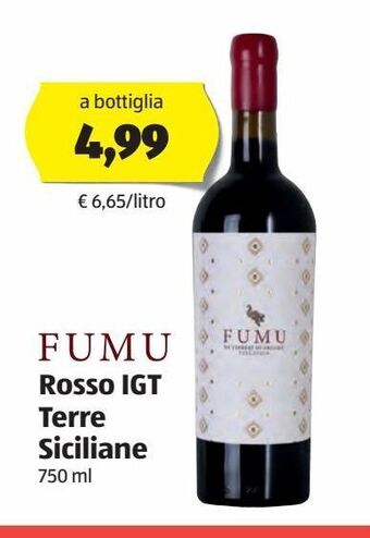 ALDI Rosso igt terre siciliane offerta