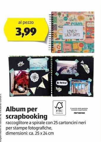 ALDI Album per scrapbooking offerta