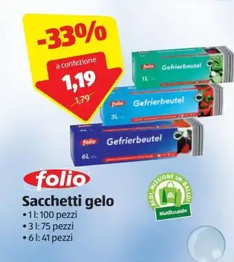 ALDI Sacchetti gelo offerta