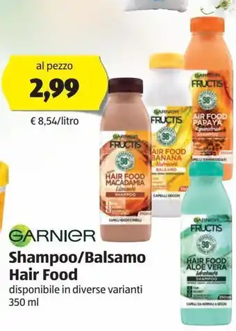ALDI Shampoo/balsamo hair food offerta