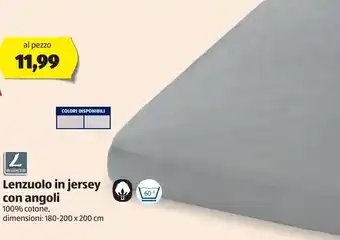 ALDI Lenzuolo in jersey con angoli offerta