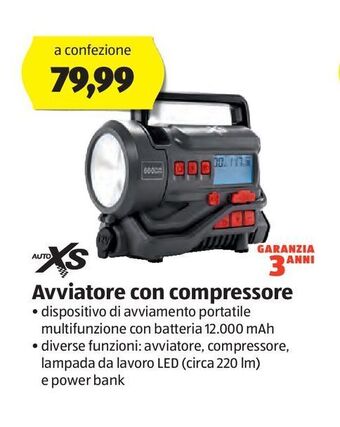 Avviatore con compressore