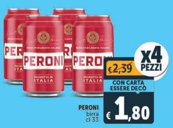Deco Superstore Peroni birra offerta