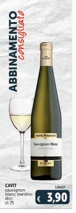 Cavit sauvignon blanc trentino doc