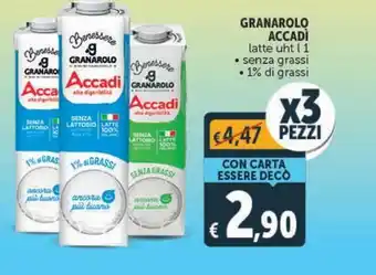 Granarolo accadi latte uht