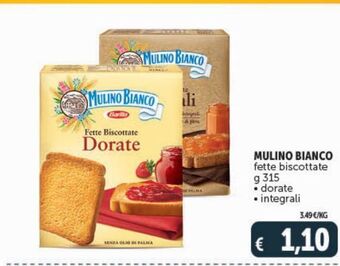 Deco Superstore Mulino bianco fette biscottate offerta